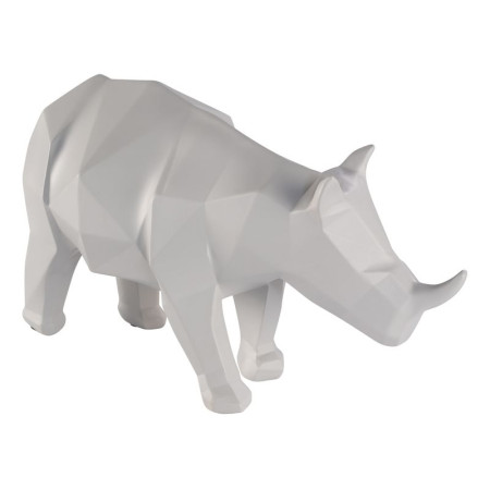 Statue rhinocéros MODERN LIVING grise L. 29,5 cm