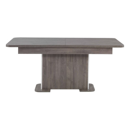 Table + allonge CARTESIA imitation chêne gris et...