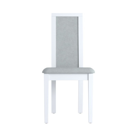 Chaise INSTA blanc brillant et décor chêne L.60 x H.95 x P.47 cm