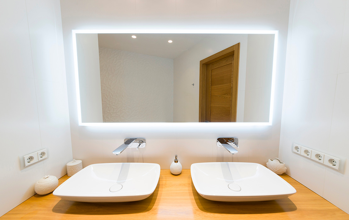 miroir led rectangulaire salle de bains